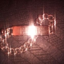 silver bracelet with name of Eddie