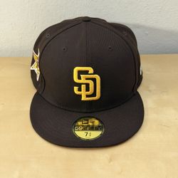 San Diego Padres New Era 59FIFTY Fitted Cap Brown Pink 1978 All Star Hat 7 3/4