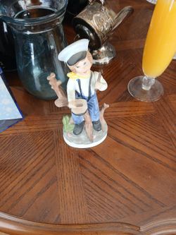 Porcelain Sailor Boy Figurine 6 in