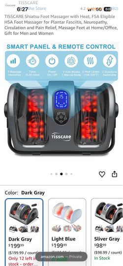 TISSCARE Shiatsu Foot Massager with Heat