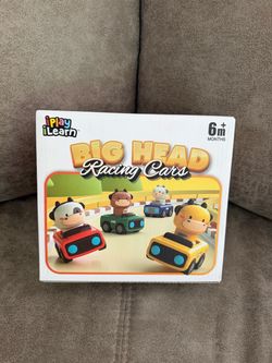 iPlay iLearn Big Head Racing Cars Toy Set