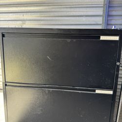 🗄️ Steel 2-Drawer Lateral File Cabinet – Meridian – Black