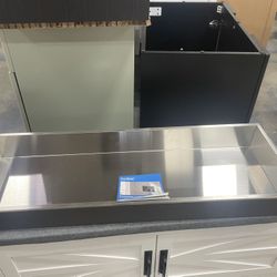 New Lordear 37 in. W x 13 in. H x 4 in. D Recessed Stainless Steel Bathroom Shower Niche in Stainles