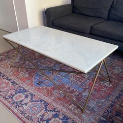White Marble Coffee Table 