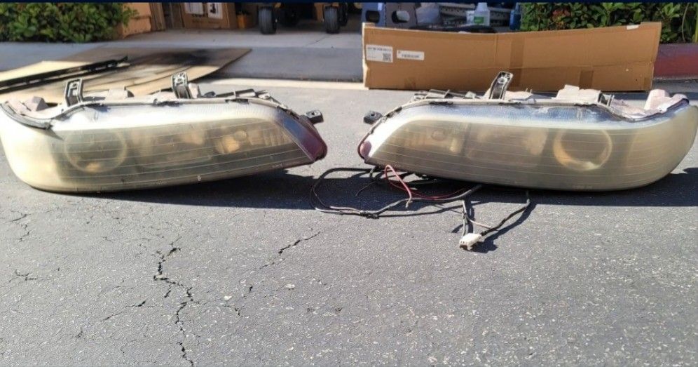 Used ITR JDM Black Housing Headlights