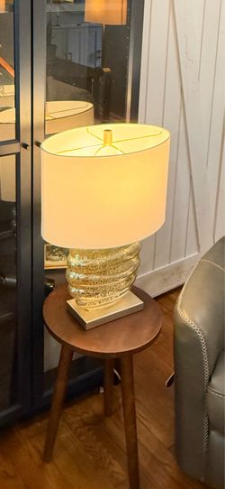 Lamp and side table