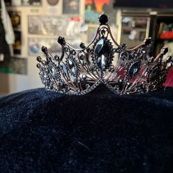Halloween Gold/Black Diamond Princess Crown
