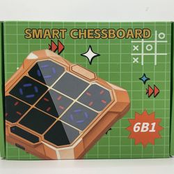 🧩 6-in-1 Electronic Tic Tac Toe Bolt Game – Brand New, Rechargeable w/ Mute Function