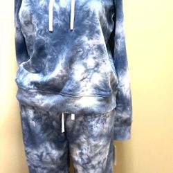 TOMMY HILFIGER WOMEN’S EVERY DAY FLEECE HOODIE SET ,SIZE XS