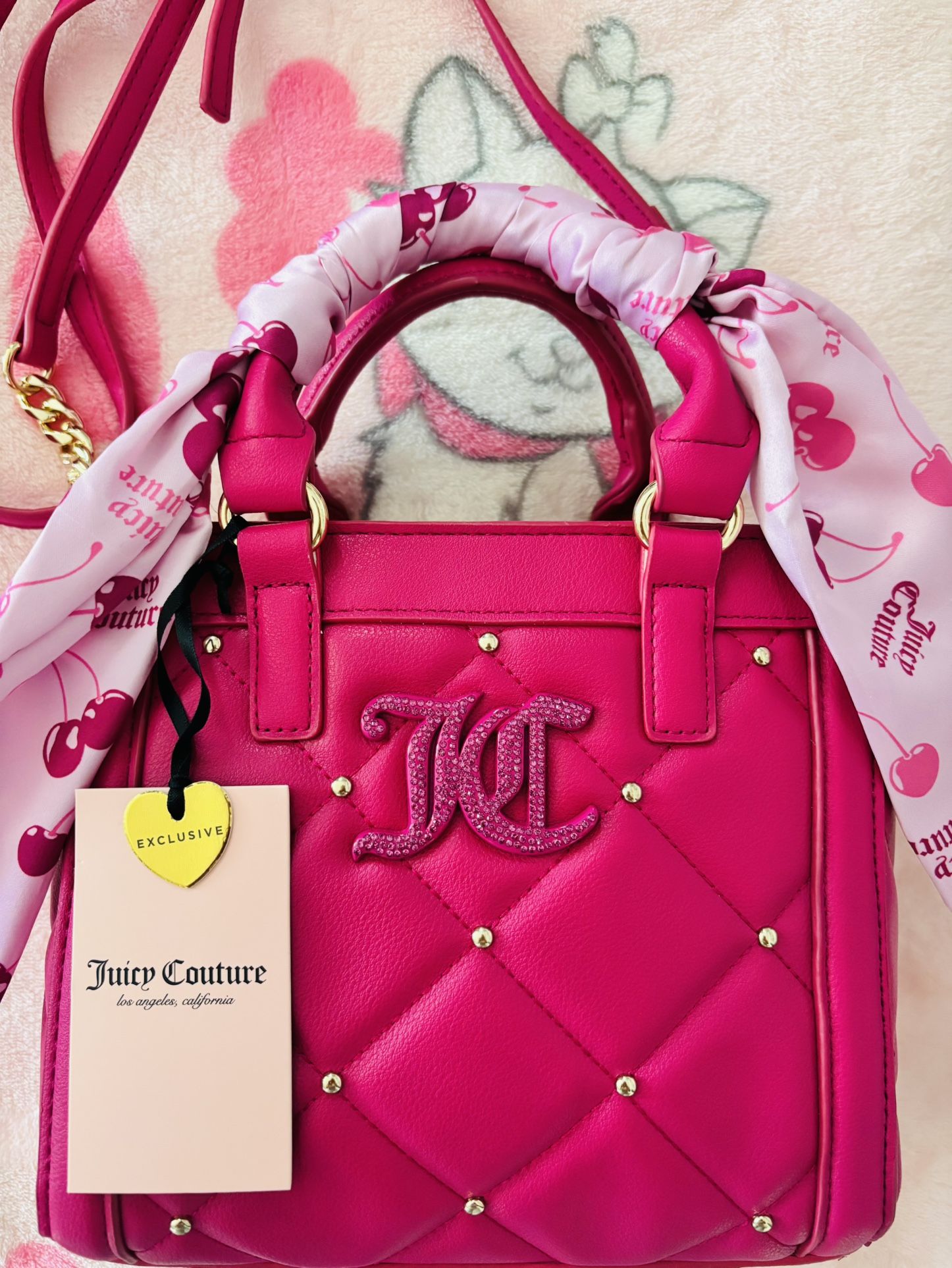 Juicy Couture Raspberry Holding The Line Mini Bag