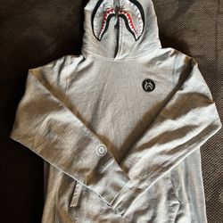 Bape Shark Hoodie Grey 