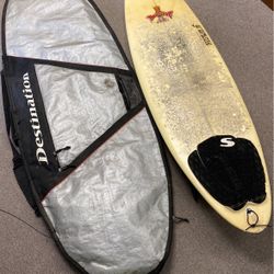 Surfboard and Bag