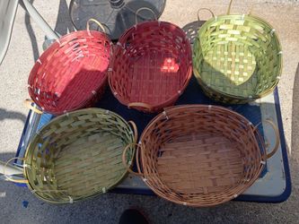 Five baskets for $4 sell them all together