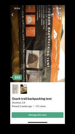 Backpacking tent