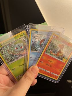 Holo Squirrel Bulbasaur Charmander