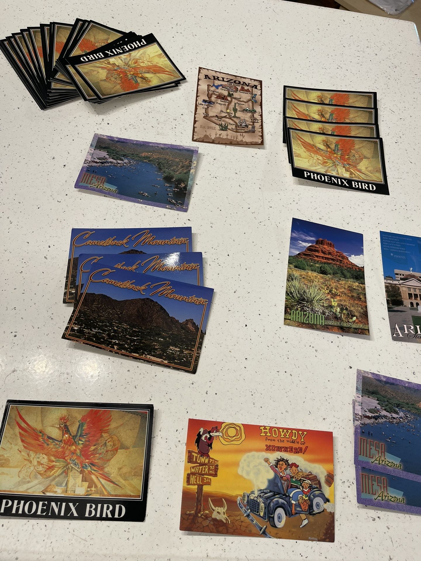Over 50 AZ Postcards Unused