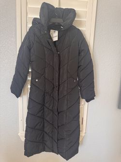 Steve Madden Black Parka Coat Jacket XS