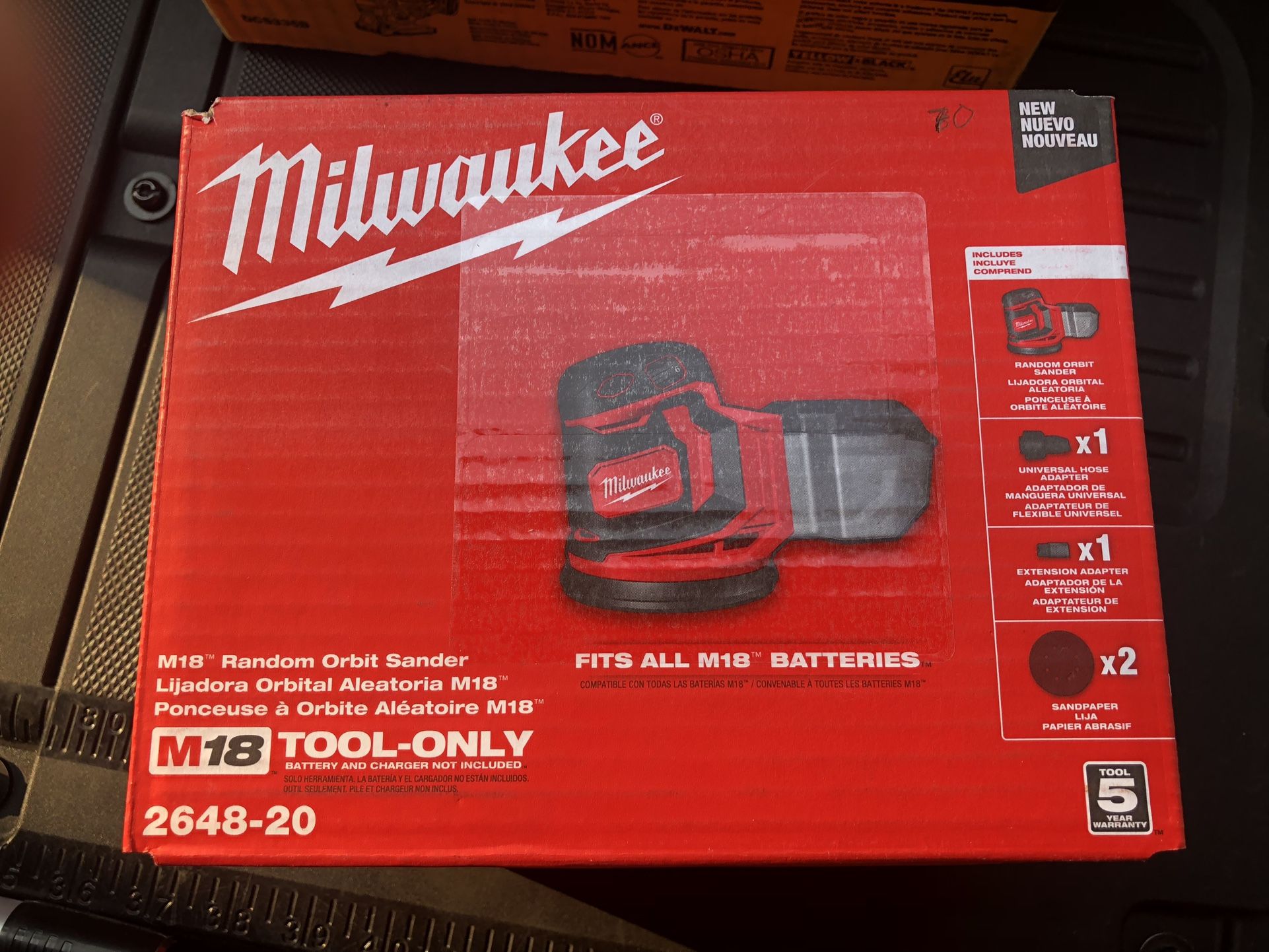 Milwaukee M18 18V Lithium-Ion Cordless 5 in. Random Orbit Sander (Tool-Only)