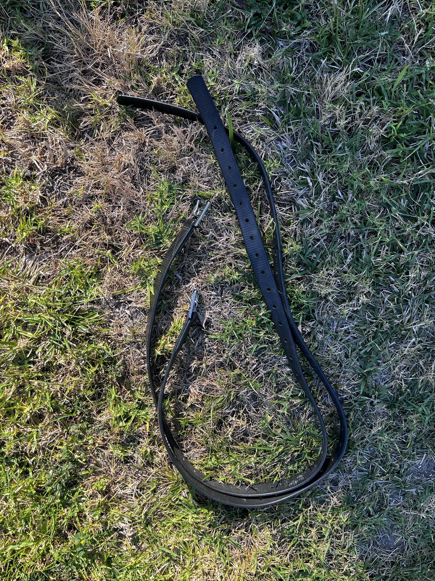 Black Stirrup Leathers 