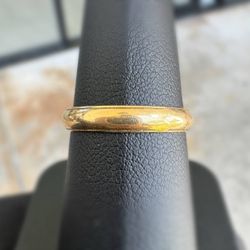 Vintage Jewelry 14k solid yellow gold wedding band ring size 6.75