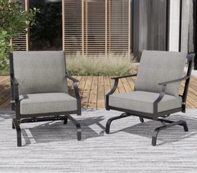 NEW-Grand patio Shake of 5-10° Patio Chair( Set of 2)
