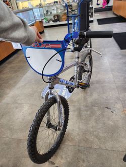 Redline BMX Bike Chrome and Blue