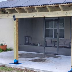 12x18 Attached Pergola