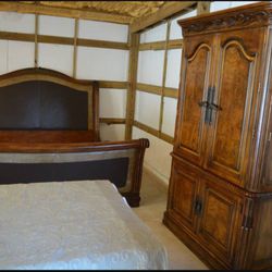 King Size Bed  Armoire Set