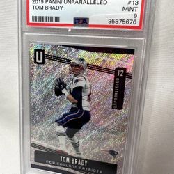 Tom Brady PSA 9 Mint 2019 Panini Unparalleled #13 Patriots