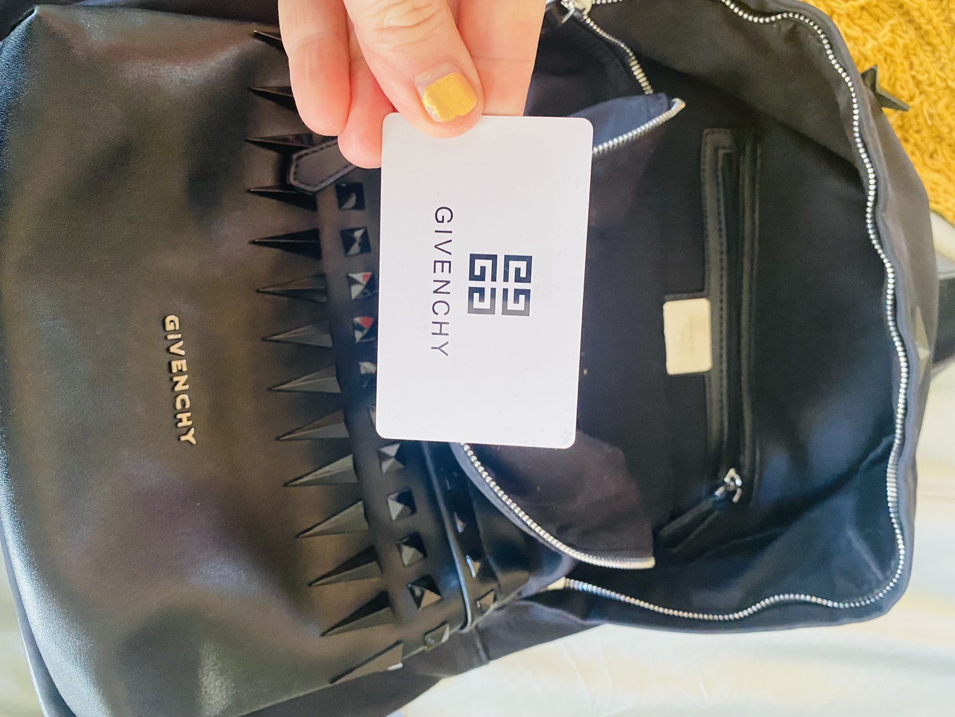 GIVENCHY leather / Vinyl Studded Backpack for Sale in Los