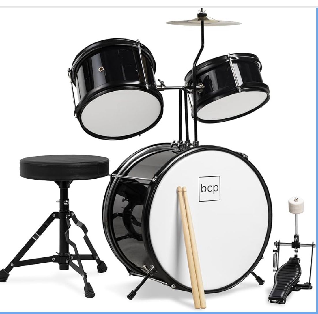 Kids 5-Piece Beginner Drum Set Junior Kit