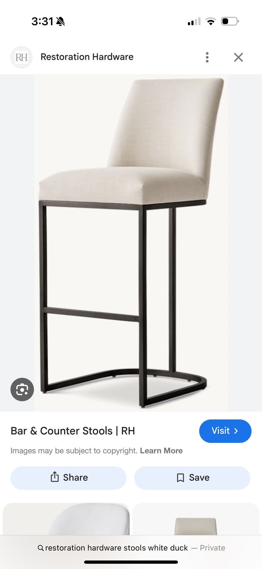 Restoration Hardware Bar Stools