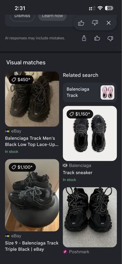 Tipple black balenciaga trackio