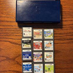 Nintendo DS Lite, 12 Games And Charger 