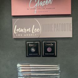 Laura Lee Los Angeles Makeup Bundle including Eyeshadow Brushes