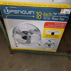 Brand New 18" Penguin Fan