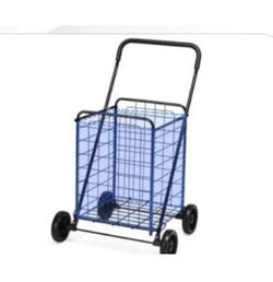 Metal 4 wheels shopping cart