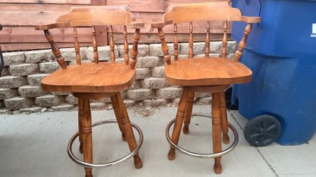 Pair Of Old Bar Stools