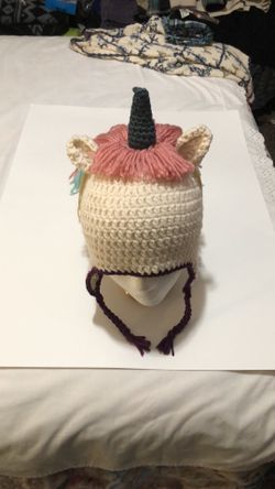 Handmade Crochet Unicorn Hat