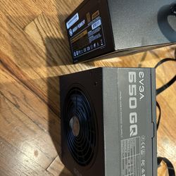 PC Parts 650 and 500 watt power with fans