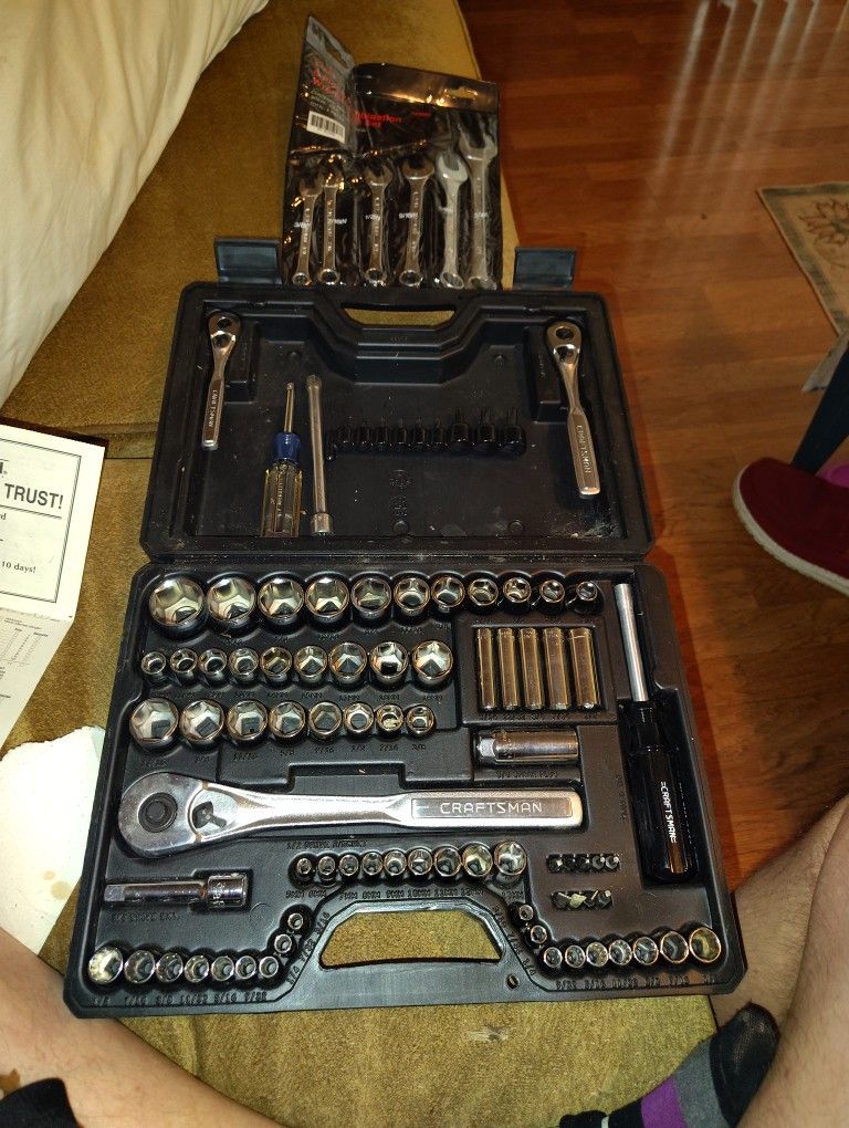 Vintage SEARS Craftsman 75 Pcs Socket Set. new