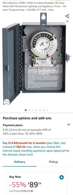 Tork Multi Voltage Time Switch 