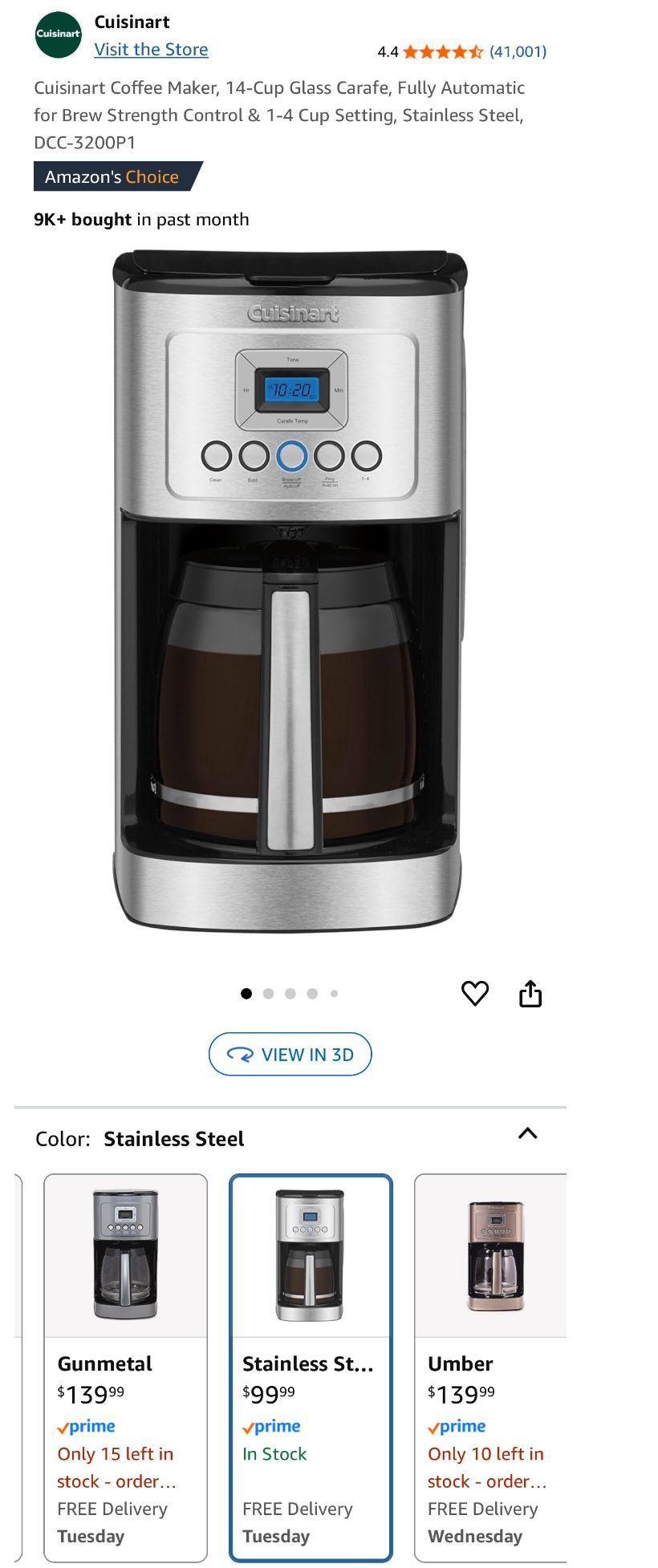12 cup mr coffee carafe Mr. Coffee 12-Cup Programmable Coffeemaker, Rapid Brew, Brushed Metall  R  & B Import