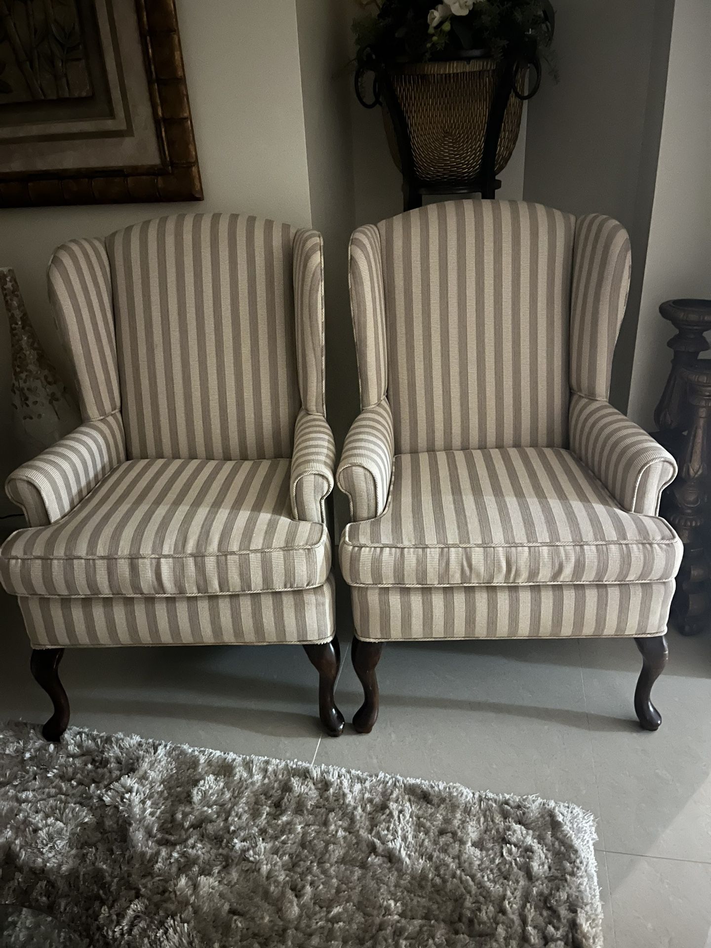Pair Of Wind Back Chairs