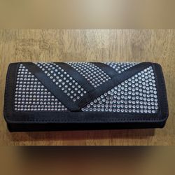 De Blossom Angular Rhinestone Clutch/Purse