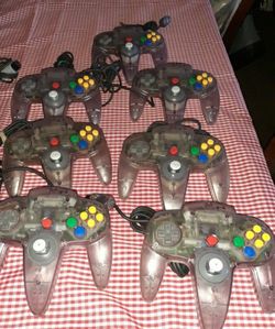 Nintendo 64 Clear Purple Controllers $25 EACH