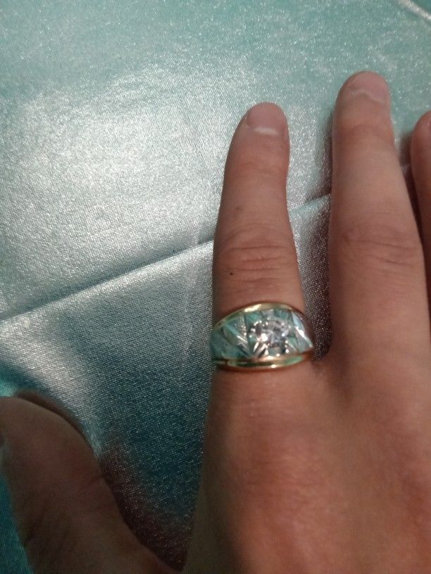 Mens 14kt Kt Plated Ring Size 8 1/2