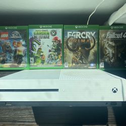 Xbox One S (w 4 Games and Cords)