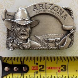 Vintage 1985  Arizona State Belt Buckle Arroyo Grande Buckle Co. 