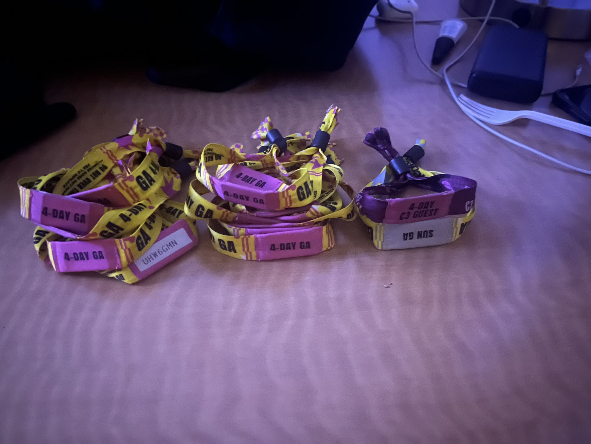 LOLLAPALOOZA SUNDAY WRISTBANDS FOR SALE